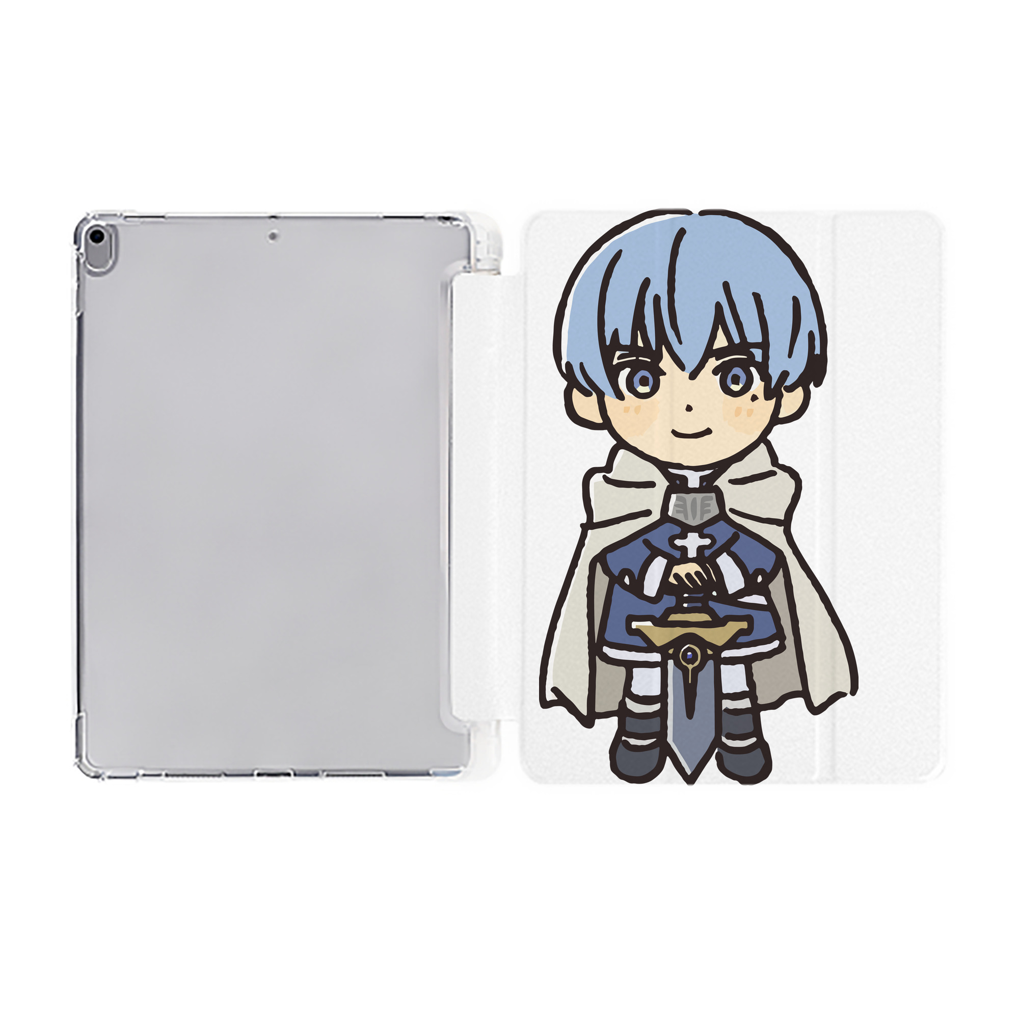 （画像用） 葬送のフリーレン Frieren IPad ケース ペン収納付き 三つ折りスタンド PUレザー×シリコン 対応機種9.5/10.5/10.9インチ